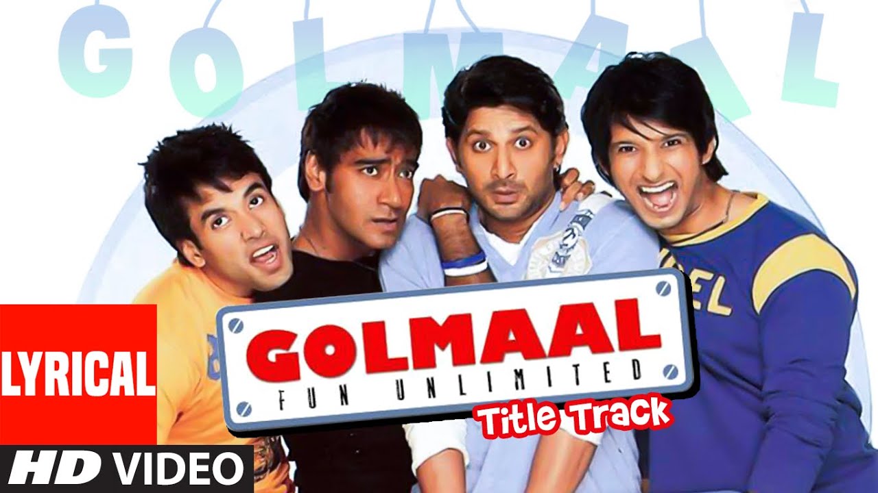 Golmaal Fun Unlimited Title Track Lyrical Video Song  Ajay Devgan Arshad Warsi Sharman Joshi