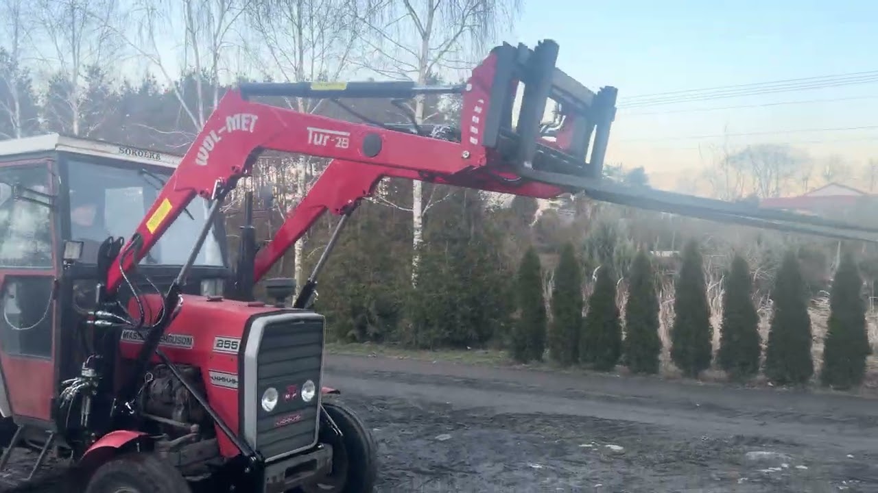 Montaż ladowacza czołowego WOL-MET  przez firmę AgroMont Wiktor  Nowy nabytek w 2026 do MF 255