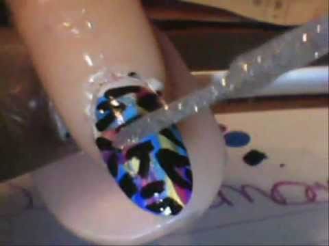 Camouflaged Zebra Nail Tutorial