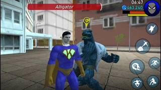 Superman City Rescue Simulator (Power Spider 2) Flying Superman Vs Spider Battle 3D - GamePlay screenshot 2