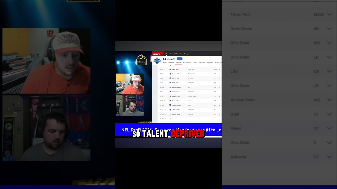 Players don’t tank. Front offices do. Agree or disagree? #NFL #NFLDraft