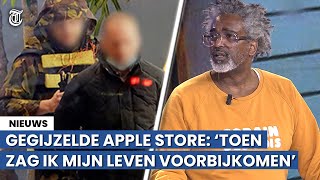 Ooggetuige gijzeling Apple Store: 'Ik zag de kogel in zijn gun zitten'