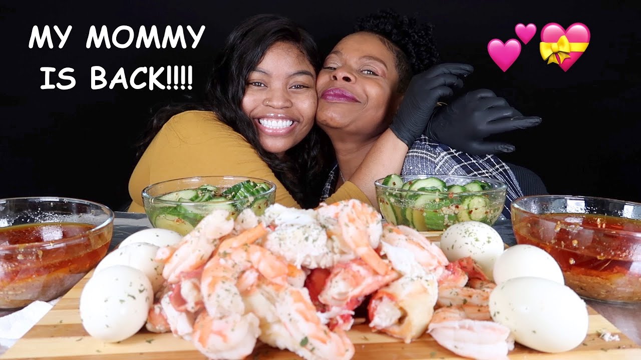 DESHELLED SEAFOOD BOIL!! KING CRAB LEGS +SEAFOOD BOIL MUKBANG 먹방 EATING SHOW! EATWITHQUE