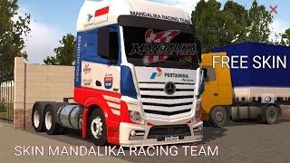 skin wtds mandalika racing team mercedes benz actros - world truck driving simulator screenshot 4