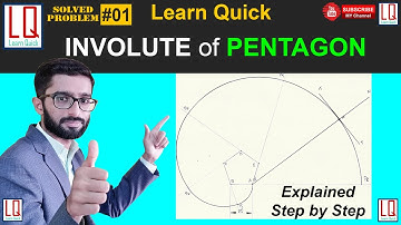 Involute of Pentagon | Engineering Drawing | Tutorial | Learn Quick | By Sheriff