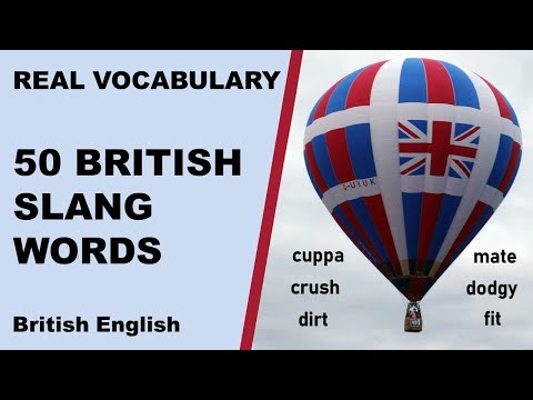 50 Common British slang words and expressions