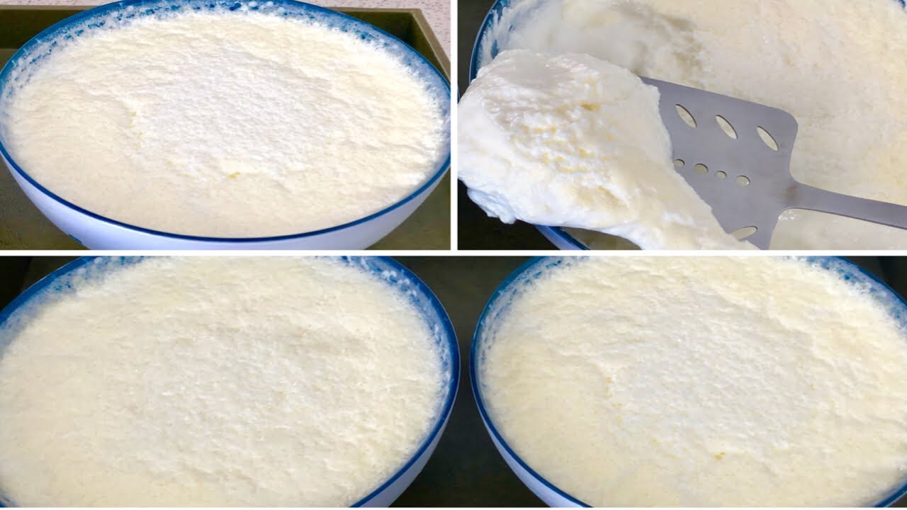 Thick Homemade Yogurt Recipe ماست سخت ، سفت و قیماقی که هیچگاه آب جدا نمیکند Thick Curd Recipe