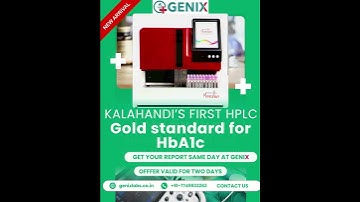 Get Gold Standard HbA1c Test by HPLC – Same Day Report @ Genix Path Labs, Bhawanipatna