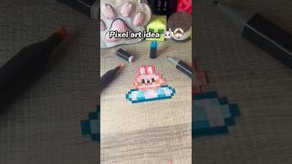 Pixel art idea 🐰🛟 #art #pixelartist #pixelart #pixelartideas #shorts