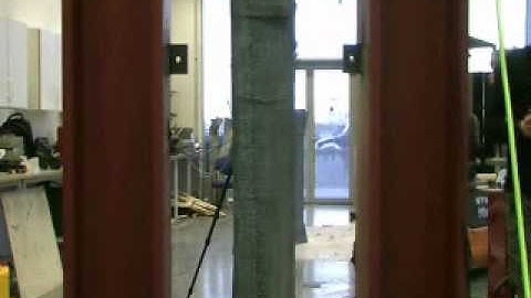 Test of reinforced confined  concrete column