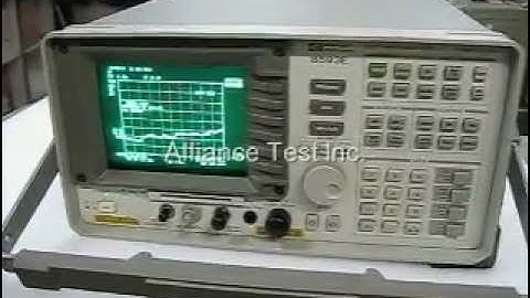 8593E, Agilent Spectrum Analyzer from Alliance Test!