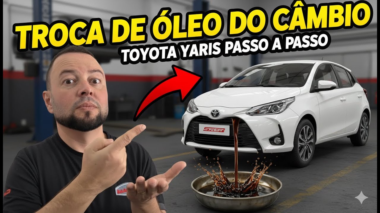 Troca do Óleo do Cambio Toyota Yares Passo a Passo Com a Troca do Filtro