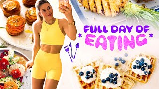 What I Eat in a Day: My New, Higher Intake
For science-based home and gym workout programmes to build muscle, lose fat, or get athletic, my training + nutrition guides approved by a world-leading nutrition expert behind the British Olympic team are available on https://www.natachaoceane.com ❤️
My Instagram: https://www.instagram.com/natacha.oceane/?hl=en
Hey my friends! I havent done a What I Eat in a Day for a while to show my full day of eating, so now that Im increasing my calorie intake to go alongside the extra training for my 100 mile Ultramarathon I thought it would be a good time for an update (: My goal is to fuel myself to the best of my ability without needing to make the whole experience distract me from living life (too much, I know its a big challenge!)
Hope youre happy and eating and exercising the way that makes you feel fulfilled!
RECIPES!
LUNCH:
Beetroot & Orange salad (serves 2):
500g pack of cooked beetroot
3 mandarins/2 oranges (anything orangey works!)
50g feta (crumbled)
40g walnuts (crushed)
Handful of mint
Salad leaves of any kind (probably not rocket though because the flavour will over-power the rest!)
Lemon, Salt & Olive oil to taste
Slice the beetroot and oranges into medium slices and toss together with walnuts, feta, mint and salad leaves in a bowl. Season to taste with lemon, salt & olive oil and serve!!
Lemon & Harissa Chicken (serves 2):
3 skinless chicken breasts (sliced in half length-ways)
1 unwaxed lemon
7 cloves garlic (peeled)
1.5 tbsp smoked paprika
1 tbsp Harissa spice mix
All seasoning spice (optional)
Pinch of salt
Coat the chicken both sides with smoked paprika, harissa, all-seasoning spice and salt (add more of whichever you like). Heat a lightly greased pan to low-medium heat, add the chicken and cover for 20 minutes. Remove the lid for the remaining 5 minutes and cook at high heat to remove all the excess moisture and stop just when the chicken starts browning. Serve and enjoy!
DINNER:
Sweet potato gratin (serves 2):
4 medium sweet potatoes (long and thin)
30g butter (melted)
Garlic (3 crushed garlic cloves or 1 tbsp garlic powder if you’re lazy like me)
1 tbsp sea salt flakes
1-2 Rosemary sprigs
Heat the oven to 190C. Keep the skin on the sweet potatoes and slice them thinly. Add them to a mixing bowl and add the butter, garlic and salt making sure that every slice is evenly coated. Arrange them into a baking dish or an oven-proof pan. Cover with aluminium and cook for 30minutes. Then remove the aluminium, add some rosemary on top and cook for another 30 minutes until the top has browned and the potatoes are fully cooked! Serve with whatever you like! I did white fish which I added to the oven at the 30 minute mark.
The fish was super easy, I just placed it between 1 sheet of baking foil and baking paper and just drizzled a bit of olive oil, salt, parsley and added some lemon slices before wrapping it up and chucking it in the oven for 30-40mins until cooked throughout.
This is where all the music in this video is from! https://share.epidemicsound.com/Vp82t (30day free trial + cancel anytime) — (this is an affiliate link so it helps support my channel without costing you extra, but if you’d prefer not to use it that’s ok too ❤️) What I Eat in a Day: My New, Higher Intake