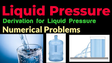 Liquid Pressure,, Derivation for Liquid Pressure (P=hdg) .. @G.T.ScienceTutorial