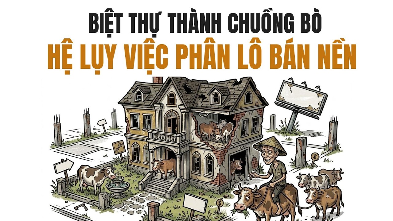 BIỆT THỰ TRIỆU ĐÔ THÀNH CHUỒNG CỎ Khi Những Khu Đô Thị Hạng Sang Chỉ Còn Là Nơi Chăn Bò – Hệ Lụy Của