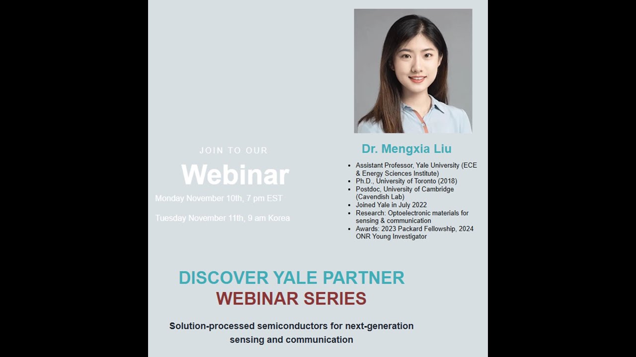 Yale Webinar with Professor Mengxia Liu at KCITY (GITCC at Yale) - YouTube