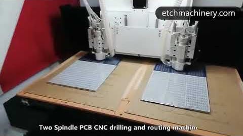 Two Spindle PCB CNC drilling and routing machine