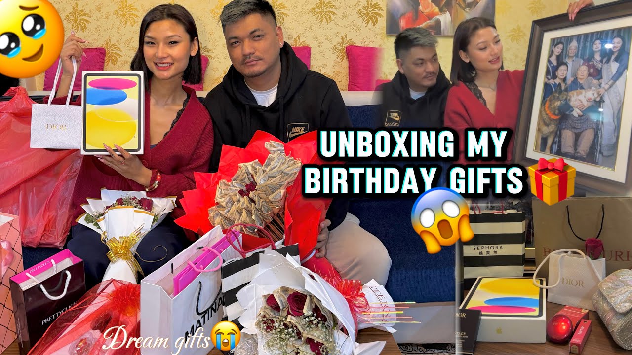 BIRTHDAY GIFT UNBOXING 🥹 IPAD, DIOR, MONEY BOUQUET😱