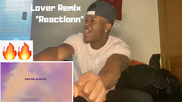 Taylor Swift - Lover Remix Feat. Shawn Mendes (Lyric Video) *Reaction*