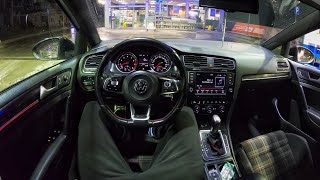 Golf 7 GTI dsg POV Night Drive /// GO PRO 8