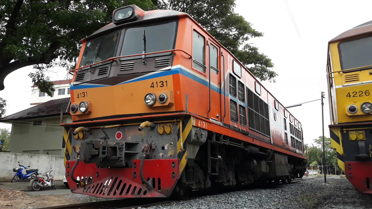 รถจักรดีเซลไฟฟ้า Alsthom 4131 สตาร์ทเครื่องยนต์...ที่สถานีพิษณุโลก