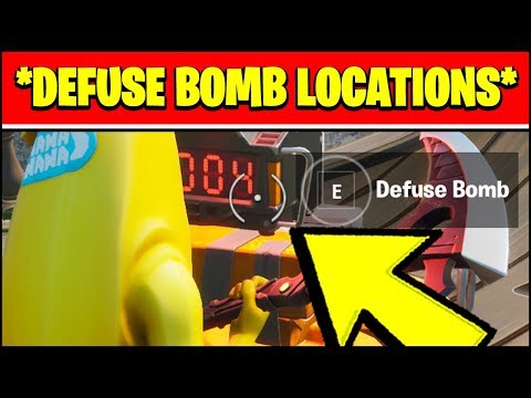 PLANT OR DEFUSE A BOMB IN SEARCH AND DESTROY MATCHES (BOMB LOCATIONS) - Fortnite LOVE AND WAR