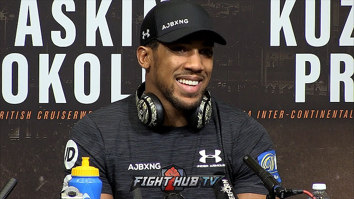ANTHONY JOSHUA'S FULL POST FIGHT PRESS CONFERENCE - JOSHUA VS POVETKIN