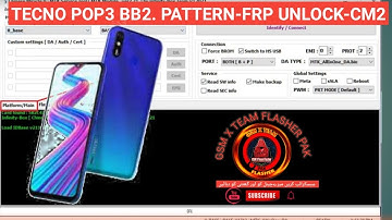 TECNO POP3 BB2 FRP  UNLOCK CM2 Geo Mobile Softwer & Repairing