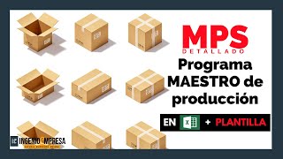 How to make a MPS (master production schedule): DETAILED example in excel + DOWNLOAD