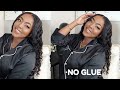 Realistic No Glue 5*5 lace closure wig installation ft S.H.E Strong hold styling foam ft xrs beauty