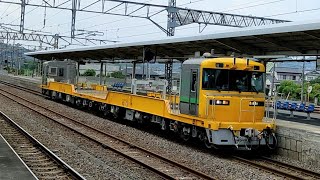 キヤE195系｢定尺レール用編成｣泉駅入線～発車シーン試9421D