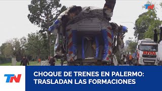 CHOQUE DE TRENES EN PALERMO : TRASLADO DE VAGONES