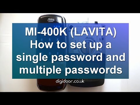 How to register a single password and multiple passwords on the MI-400K(LAVITA)