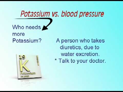 Potassium VS. Blood Pressure