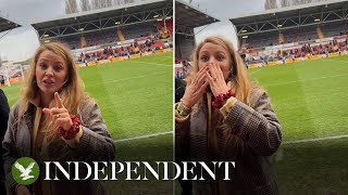 Blake Lively pokes fun at Wrexham fan in video message to his girlfriend