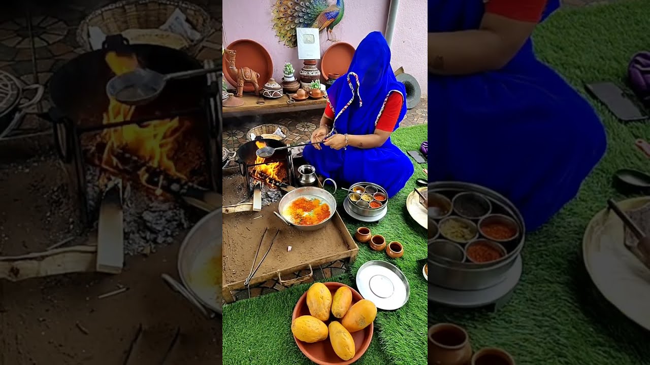 चूल्हे का खाना #rajasthani food and farming