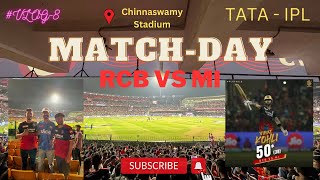 Vlog-8 || King Kohli’s Masterclass Of 82*(46) At Chinnaswamy Stadium🔥|| MatchDay-RCB vs MI ||Hitman