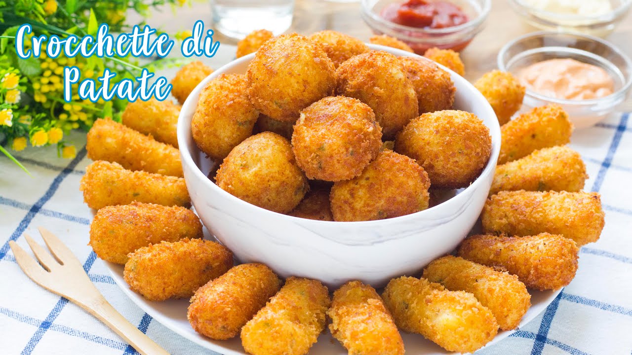 Crocchette di Patate Classiche e con Ripieno di Mozzarella Filante - Ricetta Facile - 55Winston55
