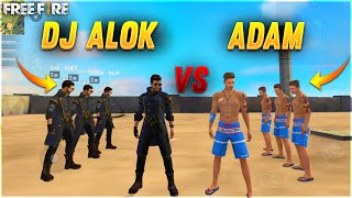 DJ ALOK VS ADAM  FACTORY CHALLENGE 😂| 4 VS 4 WHO WILL WIN?😂 #factoryfreefire