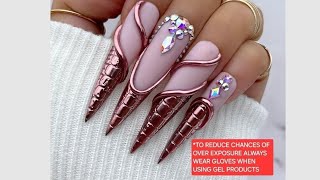 ᴄʀᴏᴄᴏᴅɪʟᴇ ɴᴏᴏᴅʟᴇꜱ 3D Chrome Nail Art Tutorial