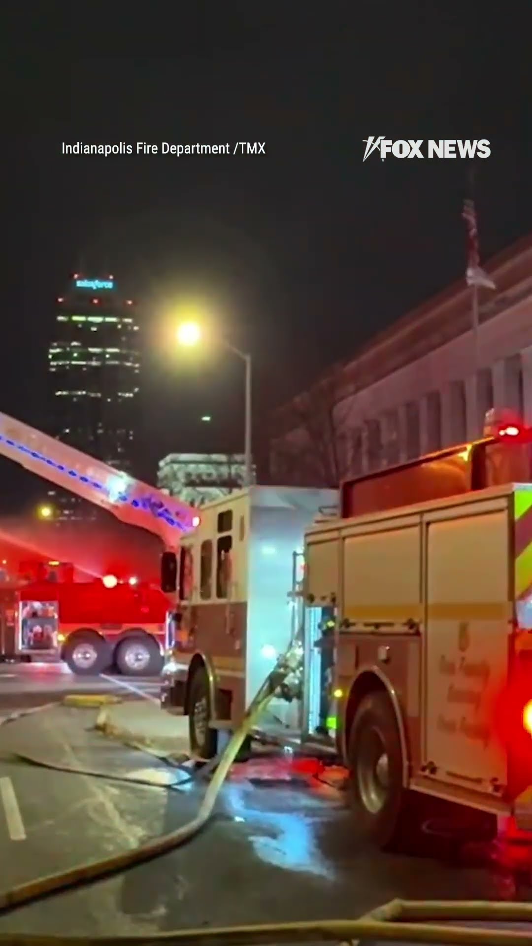 Firefighters rush to put out massive blaze that destroyed an iconic church the day before Christmas.