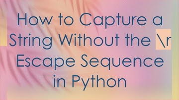 How to Capture a String Without the \r Escape Sequence in Python