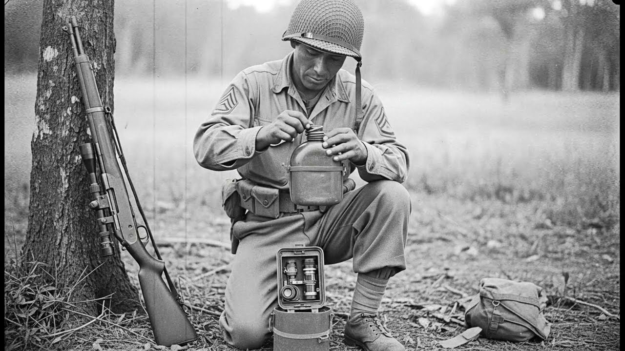 It was just a portrait of a "Navajo" Scout-Sniper’s — but look more closely at his canteen