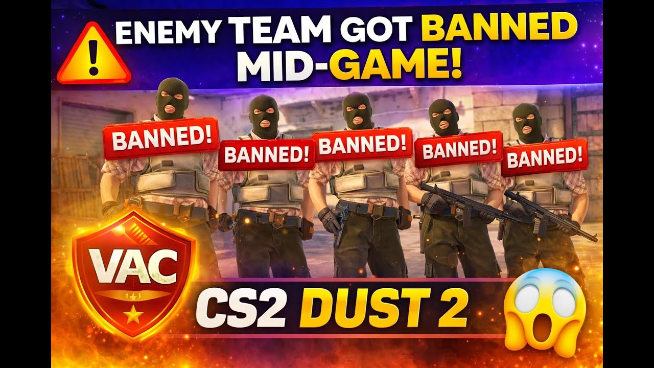 Live Cheater Ban on CS2 Dust 2 Gameplay | Insane Match