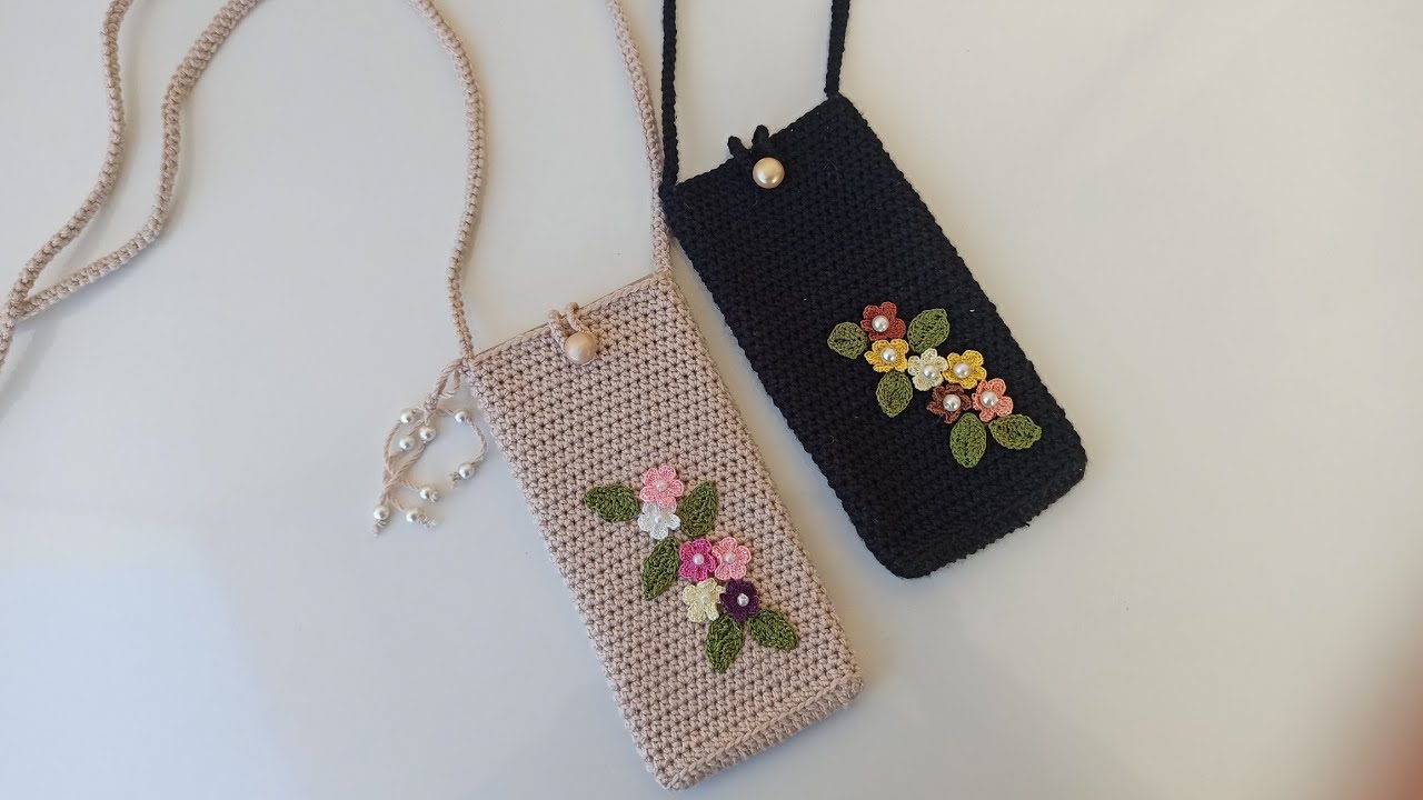 örgü telefon kılıfı yapımı #elorgusu #pinterest #easy