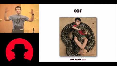 Black Hat USA 2010: Constricting the Web: Offensive Python for Web Hackers 4/4