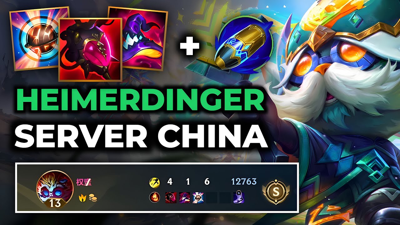Heimerdinger Wild Rift China - Build Runes Guide Patch 7.0a - Gameplay Heimerdinger Season 20