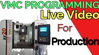 VMC Programming in Hindi. Drilling and Milling Operation in VMC Machine. Production Video in VMC.