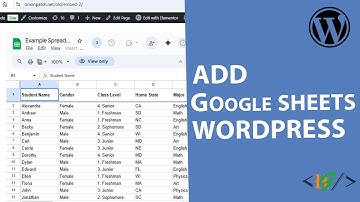 How to Embed Google Sheets via Shortcode in WordPress | Spreadsheets