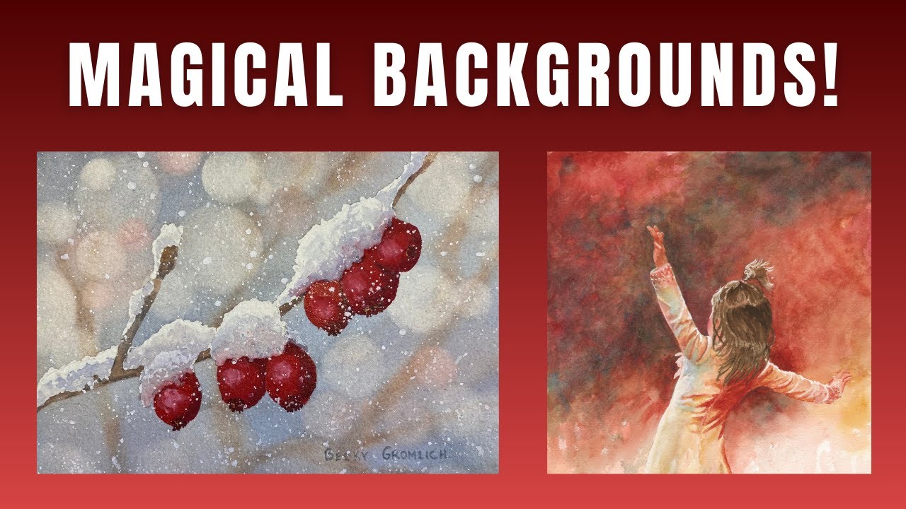Перестаньте портить свои акварельные рисунки — добавьте великолепные фоны!